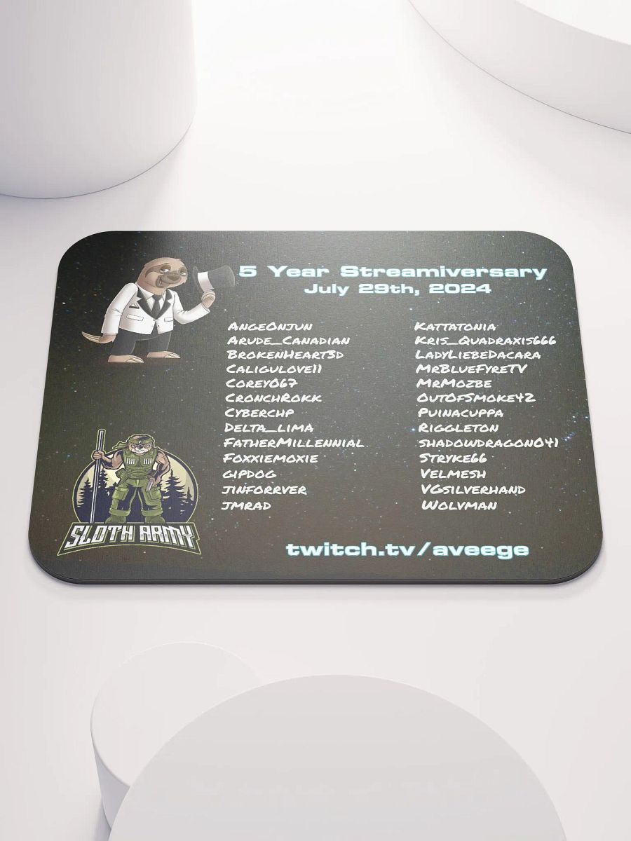 5yr Streamiversary Mousepad product image (1)