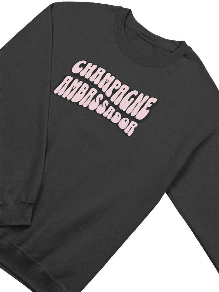 Champagne Ambassador Sweatshirt – Funny Wine Quotes Pullover for Wine Lovers | Cozy Sweatshirt Outfit product image (1)