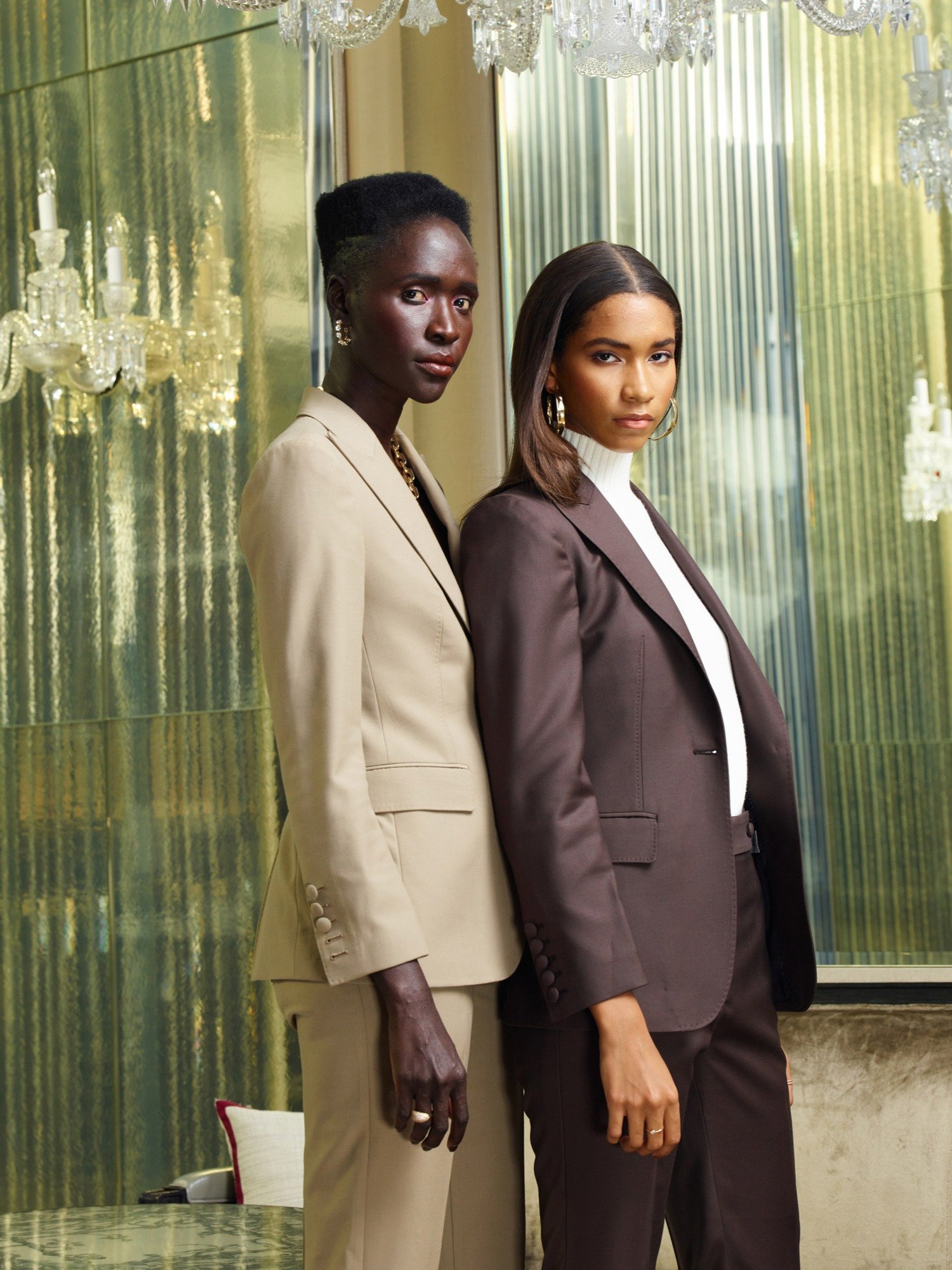 WOMEN'S CHOCOLATE BROWN WOOL SUIT product image (1)