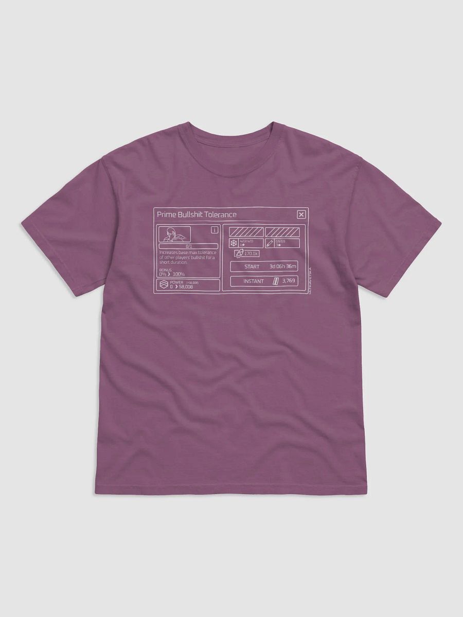 Prime Bullshit Tolerance (White) product image (2)