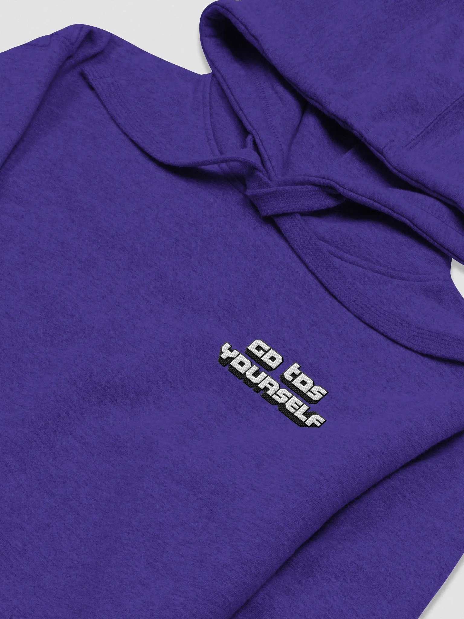 Go TOS Yourself - Purple Hoodie (Embroidered) product image (1)