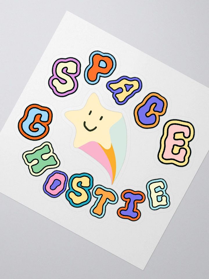 Space Ghostie Star Stickie product image (5)