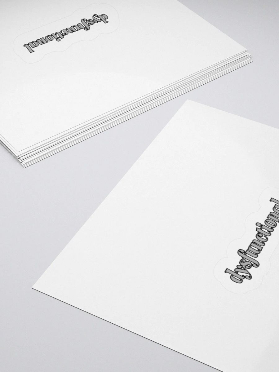 dysfunctional. Sticker product image (4)