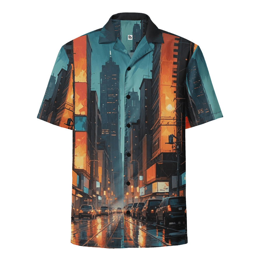 Abstract City 2 Hawaiian Shirt product image (1)