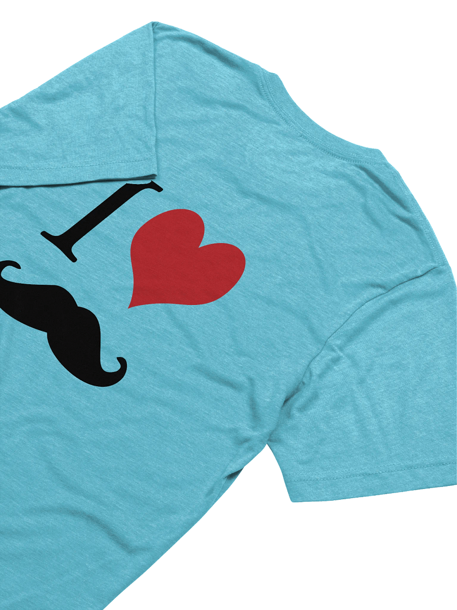'I (red heart) Mustache Triblend T-Shirt product image (4)