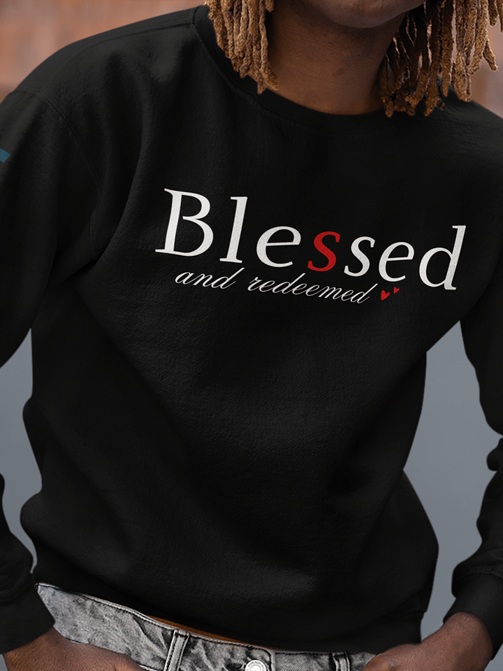 Blessed and Redeemed Christian Faith Gildan Sweater product image (1)