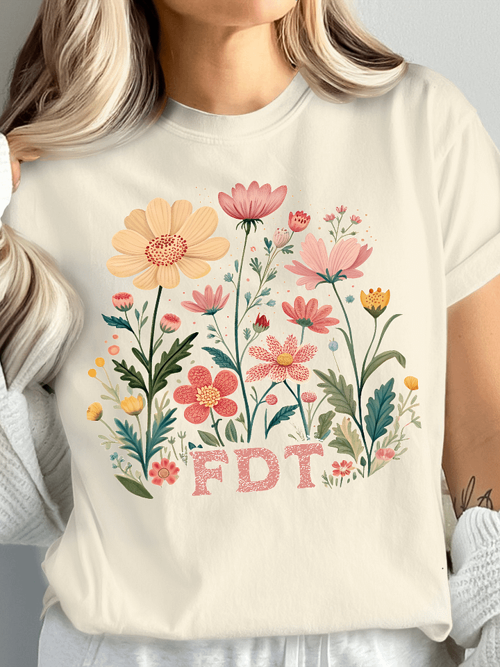 Floral FDT T-Shirt product image (1)