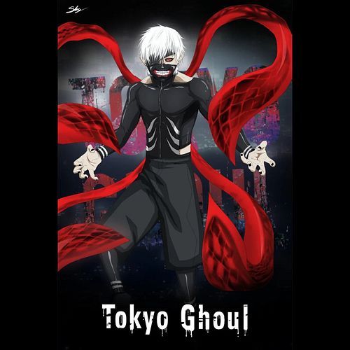 Ken Kaneki. Worked on him 3 times and I'm happy with this outcome. The Kagune effects are CGI in the show and official artwor...
