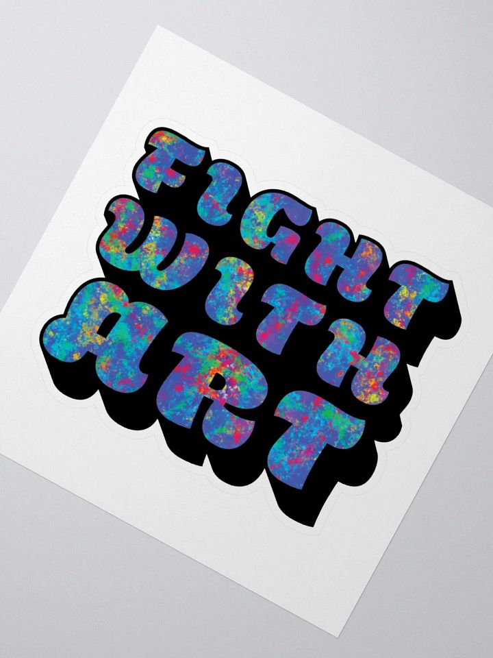 Fight With Art Sticker product image (2)