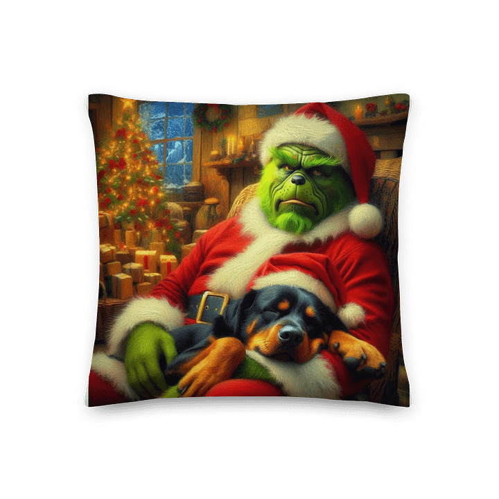 Grinch & Rottweiler All-Over Print Pillow product image (1)