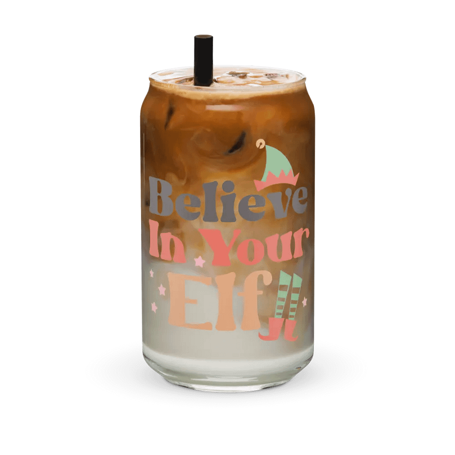 Believe In Your Elf Can-Shaped Glass product image (36)