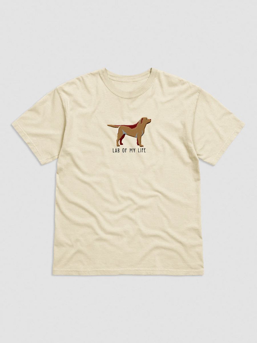 Lab of My Life T-Shirt(Embroidered) of a Labrador Retriever(Yellow) product image (33)
