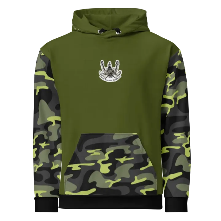 Camouflage & Green Three blade prop Tug CE Hoodie product image (2)