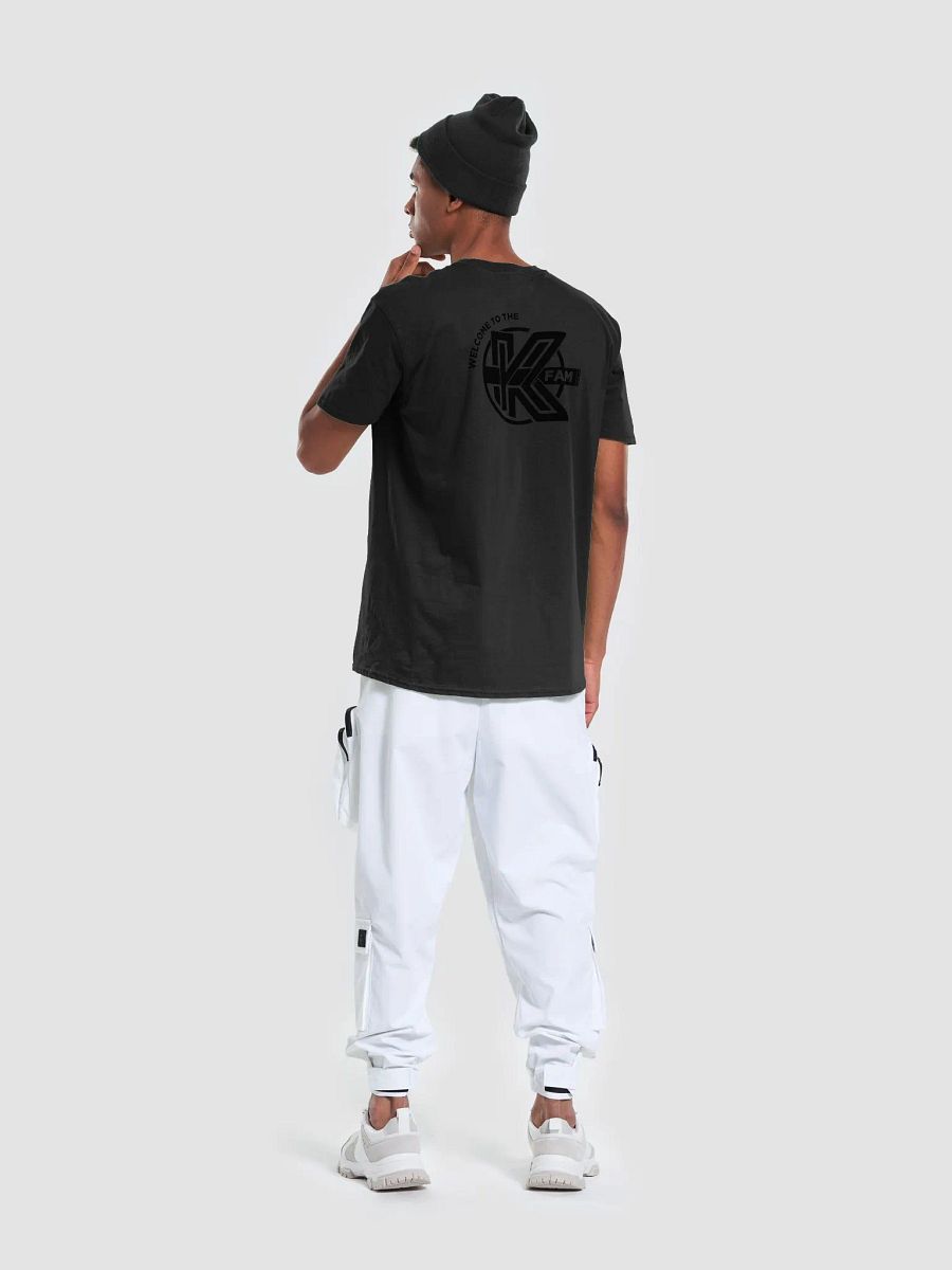 K Fam Gildan Unisex Softstyle T-Shirt - Black Logo FRONT and BACK product image (22)