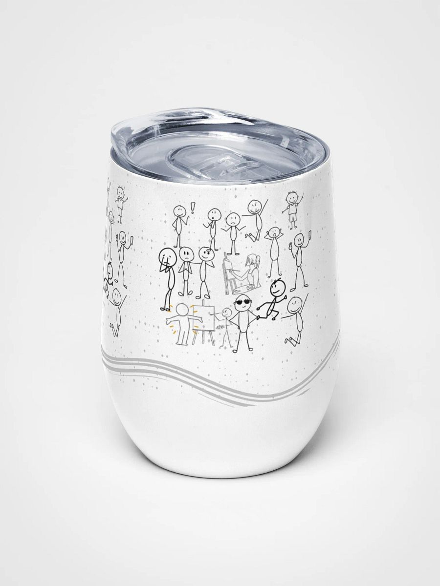 Fun paint and Sip Wine Tumbler for Arty moms dads friends product image (5)