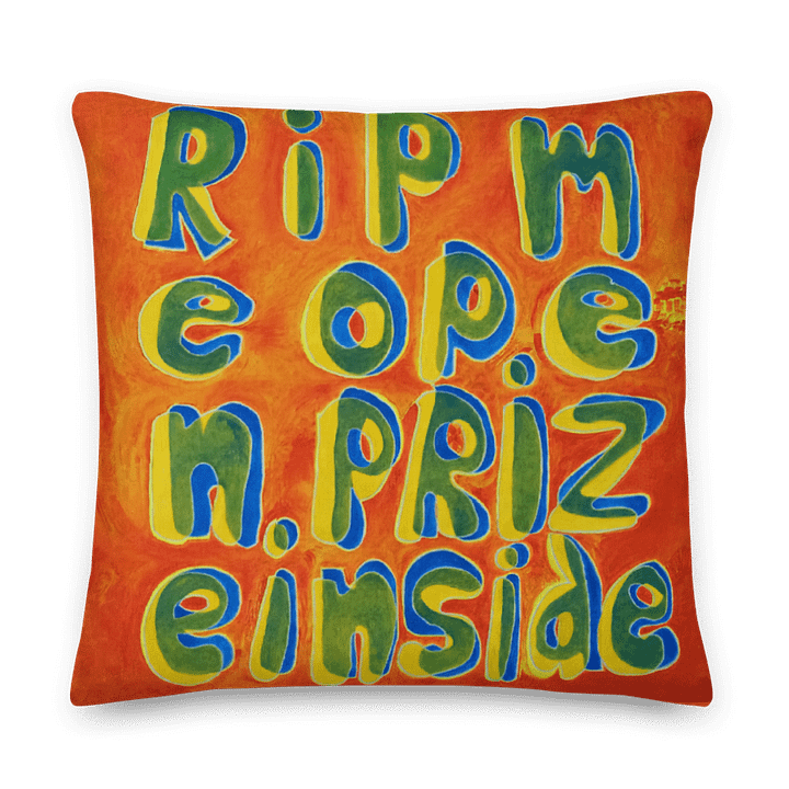 Rip Me Open Prize Inside Pillow (2-sided) product image (2)