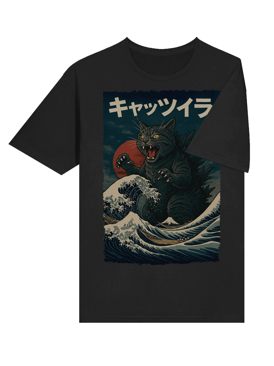 Catzilla Japanese Art T-Shirt product image (35)