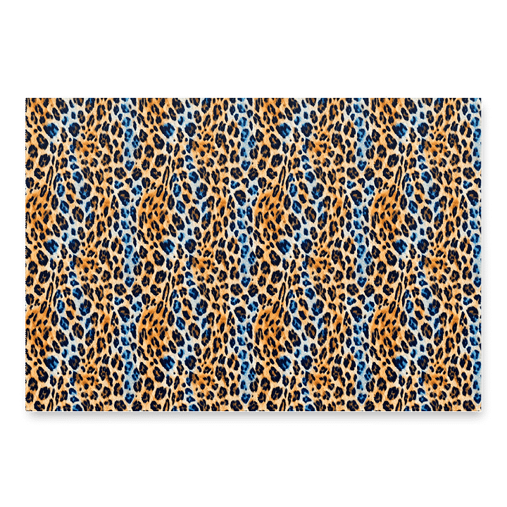 Blue Brown Leopard Paper Sheets product image (1)
