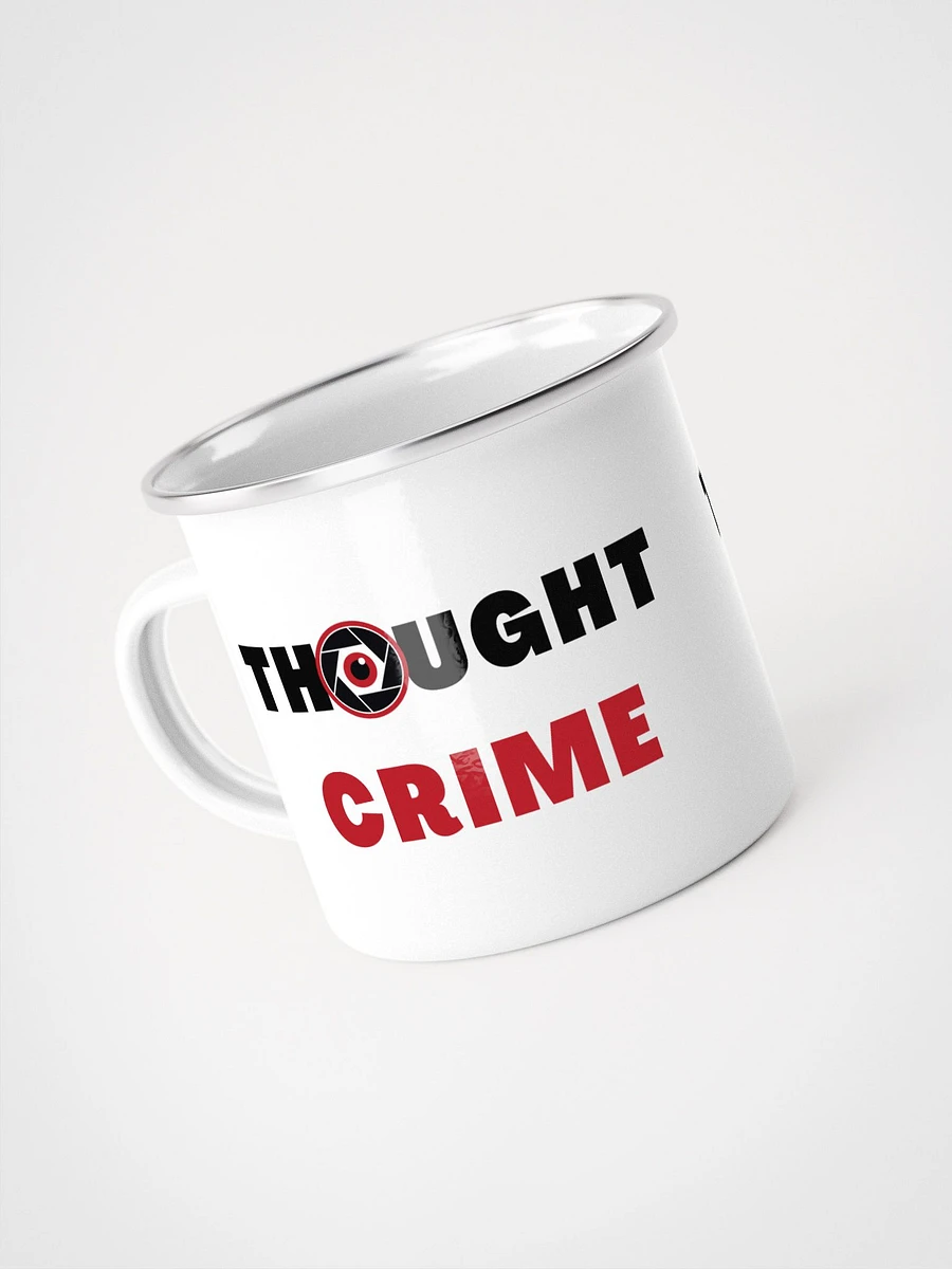 Enamel mug thought crime product image (1)