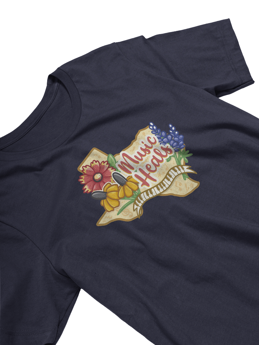 "Music Heals" Cotton T-shirt product image (51)