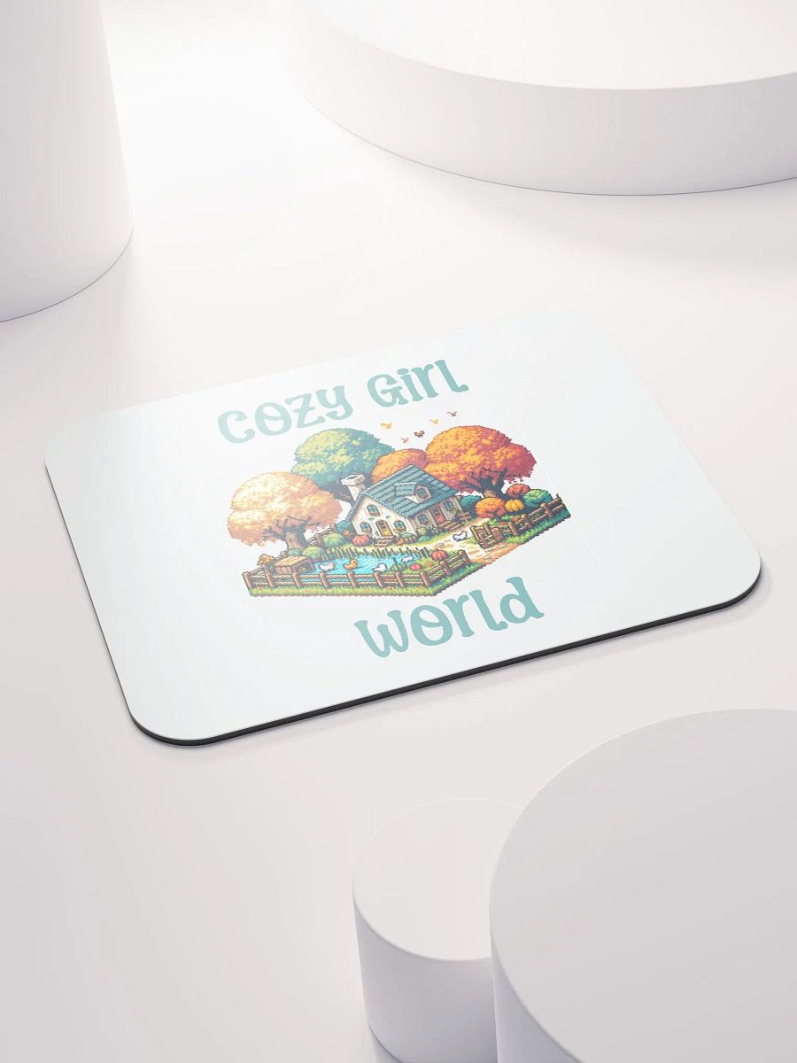 Cute & Cozy Aesthetic Cozy Girl World Mouse Pad product image (4)