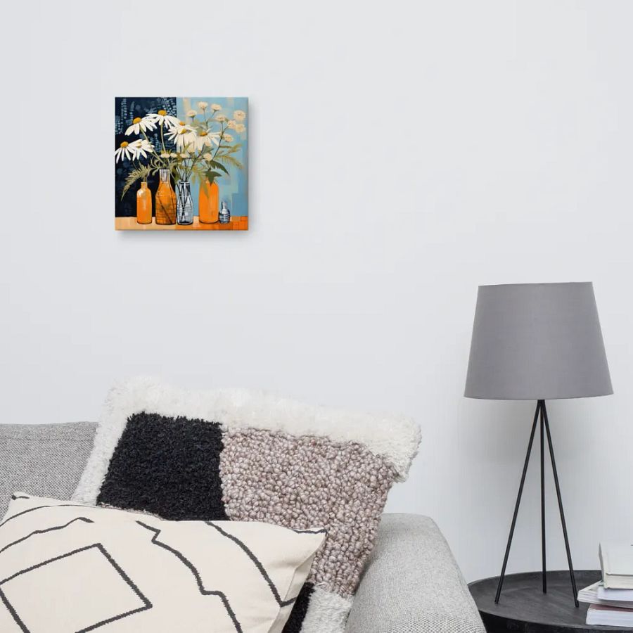 Art2401-78 Vase Flowers Still Life - Canvas Print - sm product image (7)