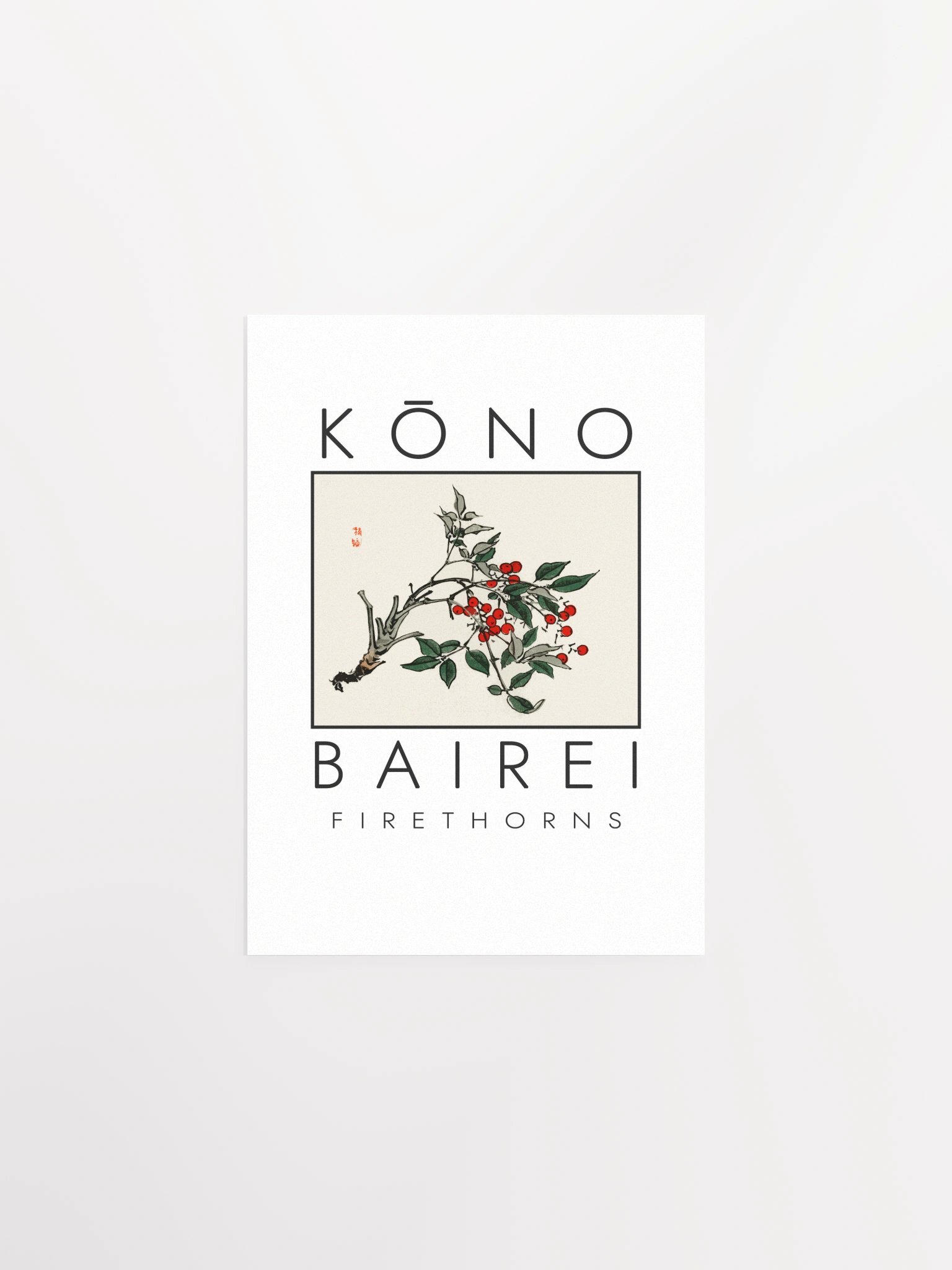 Kono Bairei Firethorns Poster product image (1)
