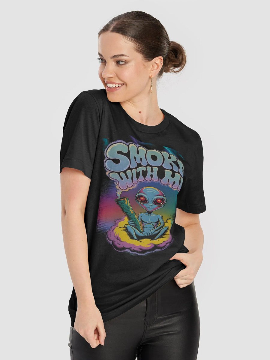 Smoke With Me Cosmic Chillout Alien Shirt product image (7)