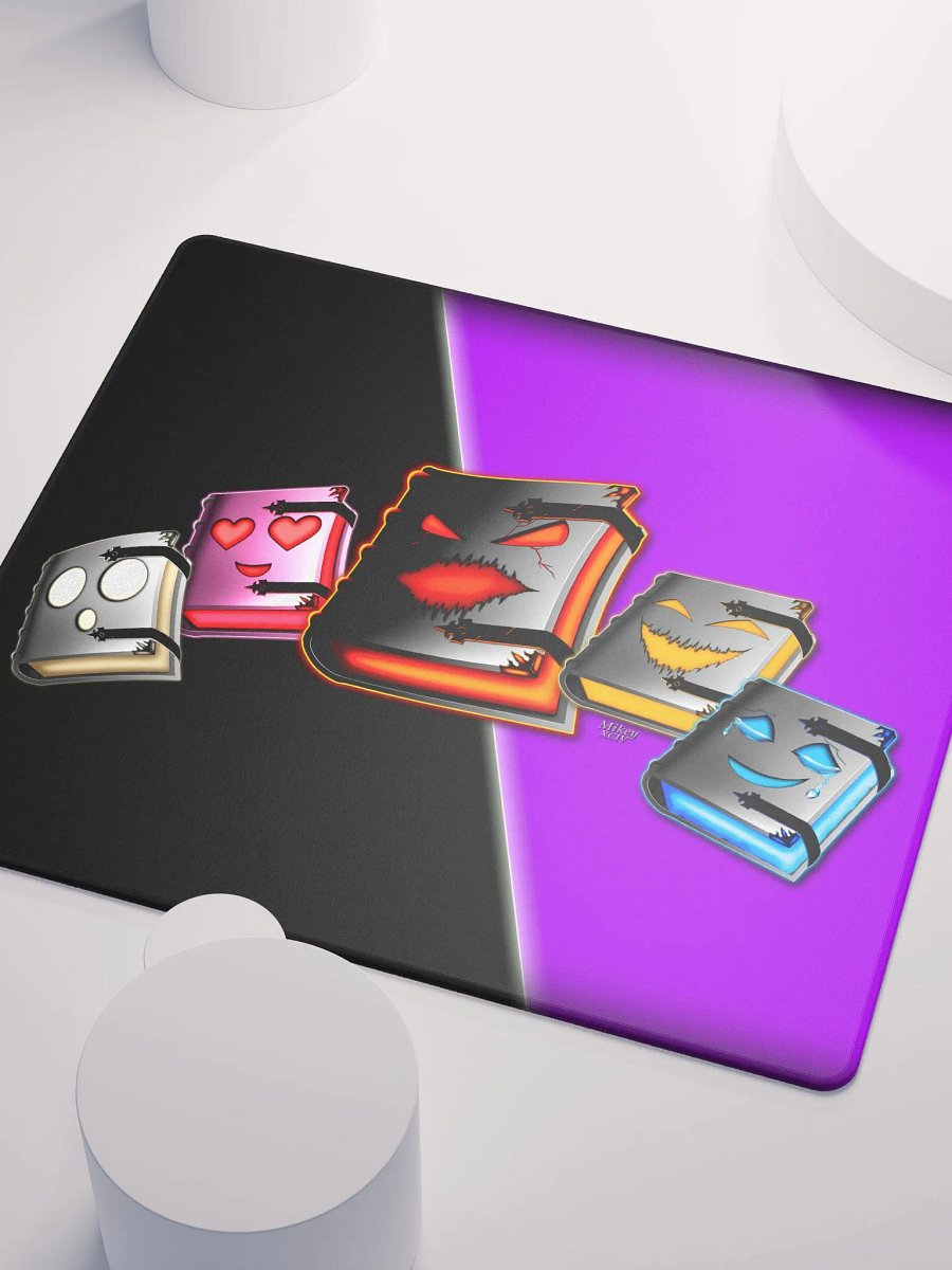 Emotionally Booked Grimoire Characters - MikeyXCIV - Mouse Pad - 18″×16″, 36″×18″ product image (3)