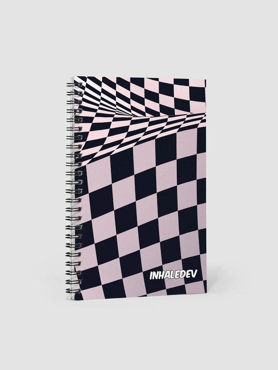 Trippy Checkers- Spiral Notebook product image (1)