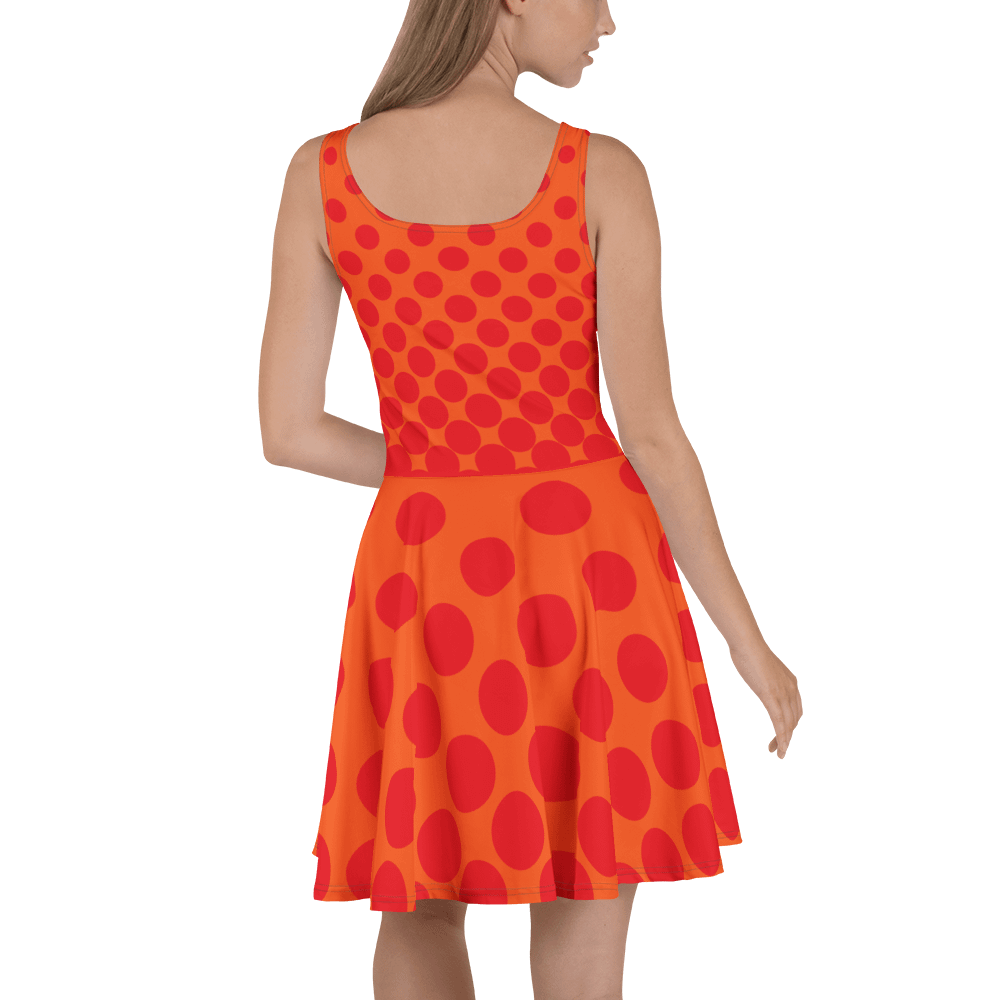 Sunset Dots All-Over Print Skater Dress product image (4)