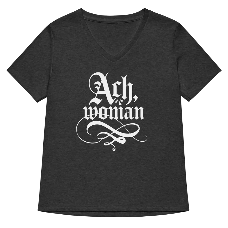 "Ach, Woman" Women's V-neck T-shirt product image (5)
