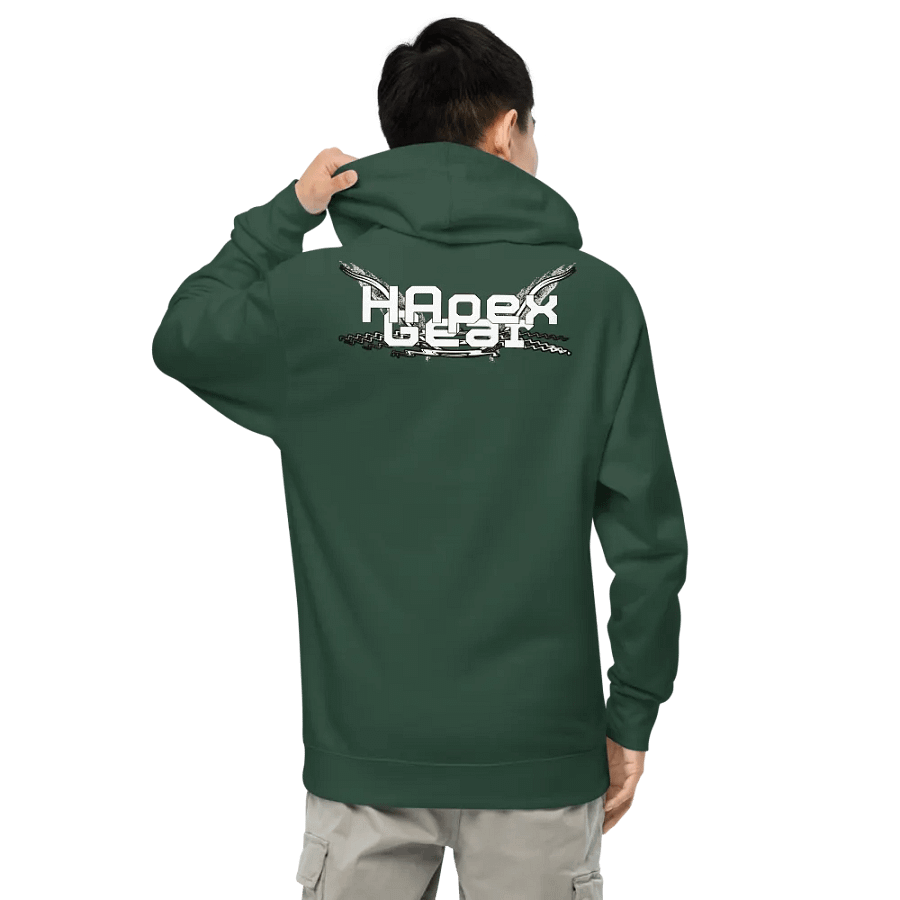 Midweight Hoodie - Embroidered - White HApex Gear White Logo product image (3)