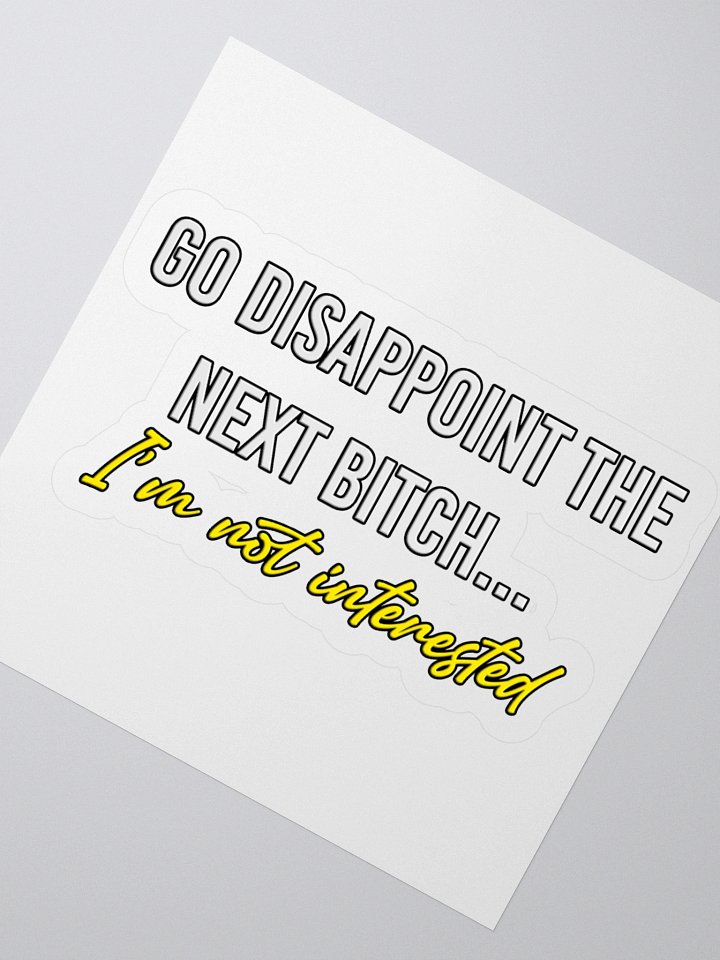 nope snark - disappoint sticker product image (2)