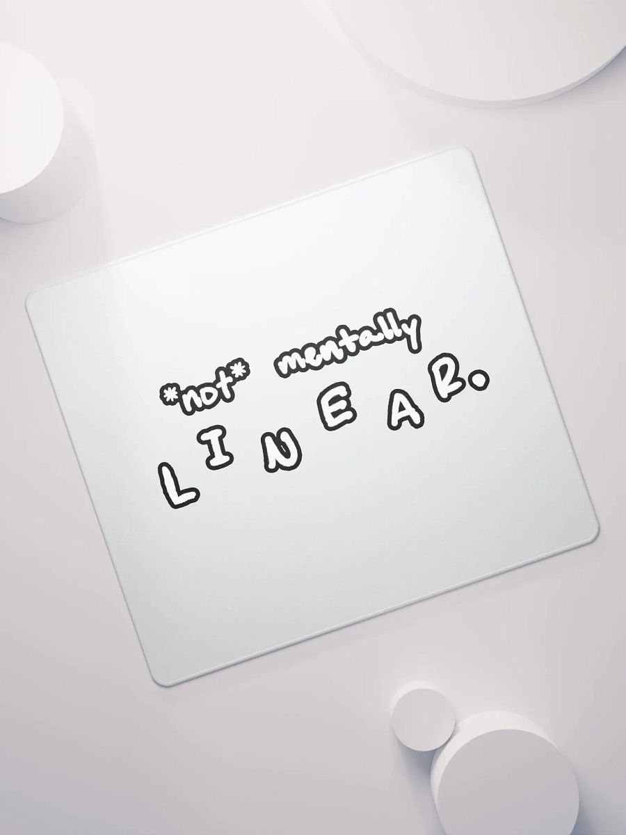 *not* mentally linear (lined design) mouse pad product image (7)