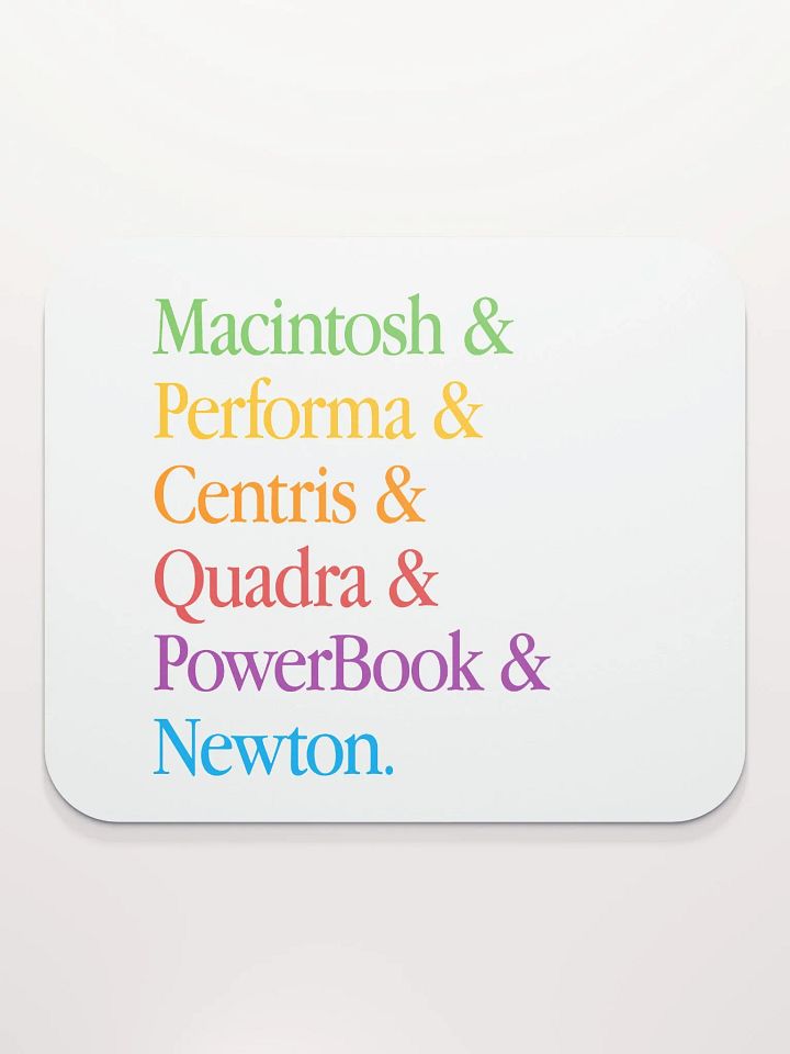 1993 Lineup White Mouse Pad product image (2)