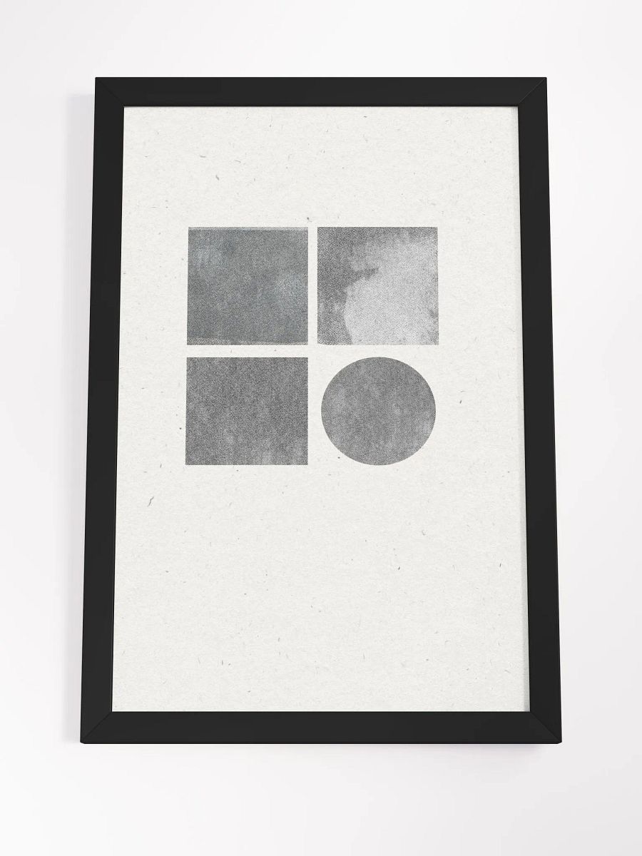 Geometric Harmony Framed Poster | Modern Abstract Art for a Balanced and Stylish Space product image (3)