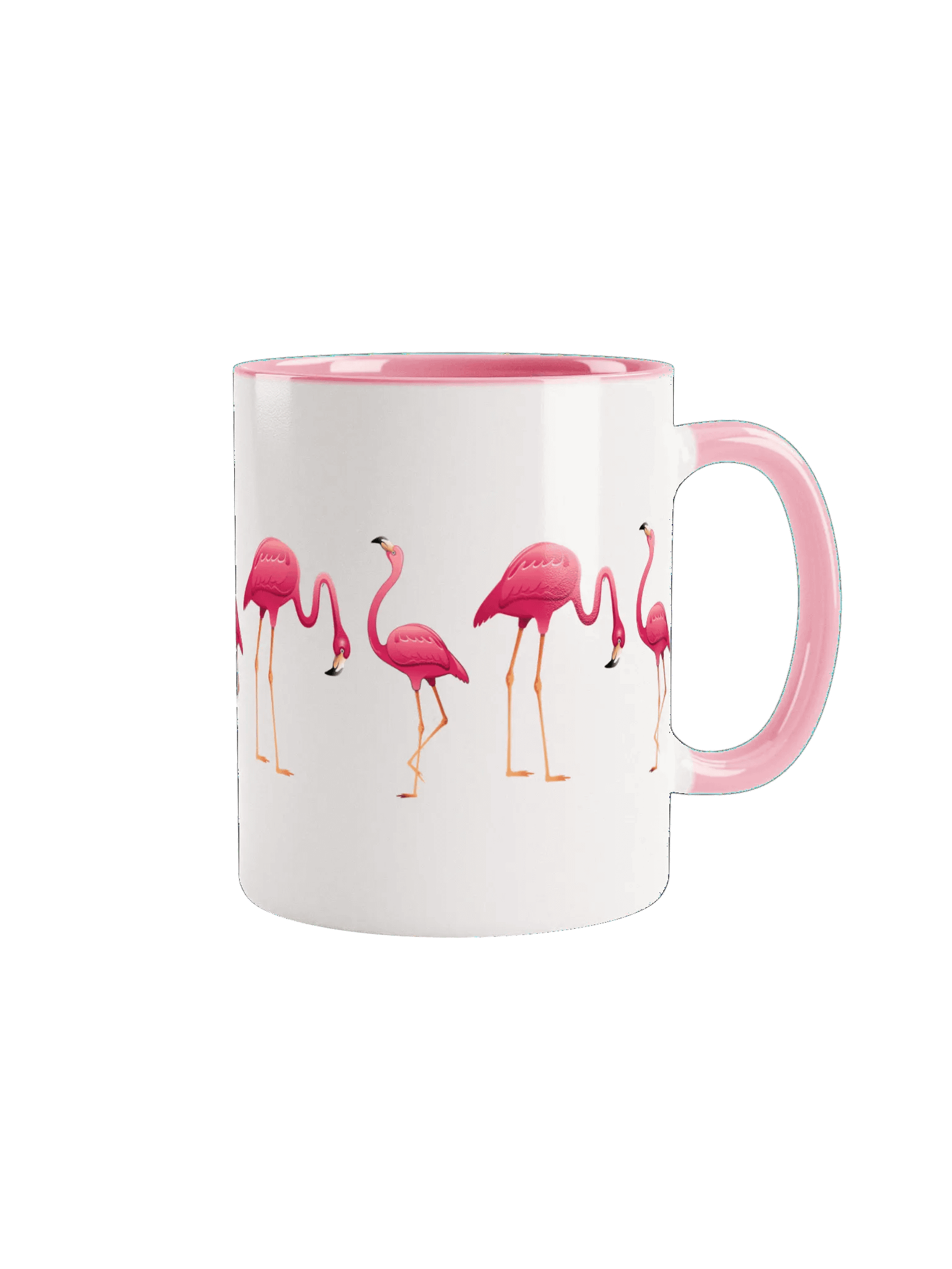 Pixelated Flamingo Parade Mug product image (1)