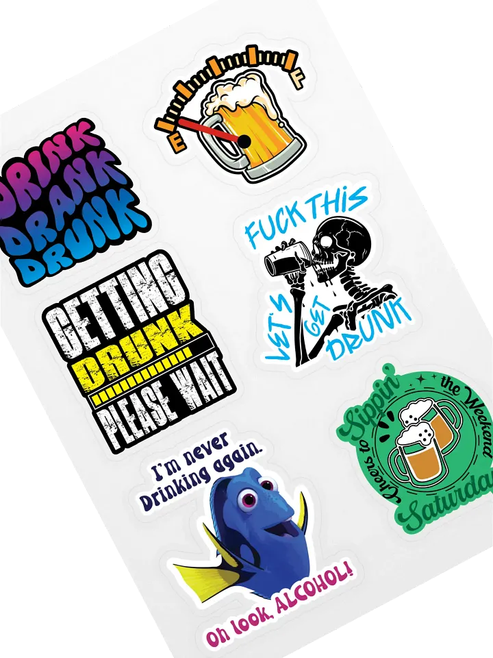 Drinking Sticker Pack product image (1)