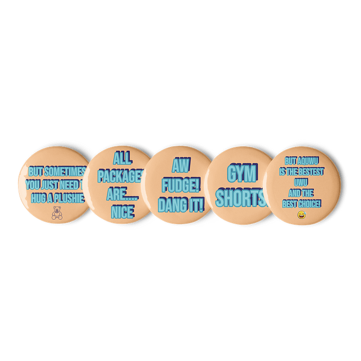 Aqua Said It Pin Badges - Set 1 product image (1)