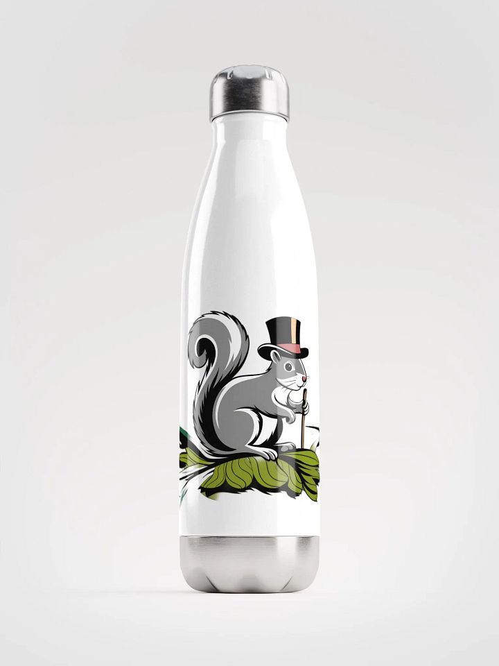 Top Hat Squirrel Stainless Steel Water Bottle product image (1)