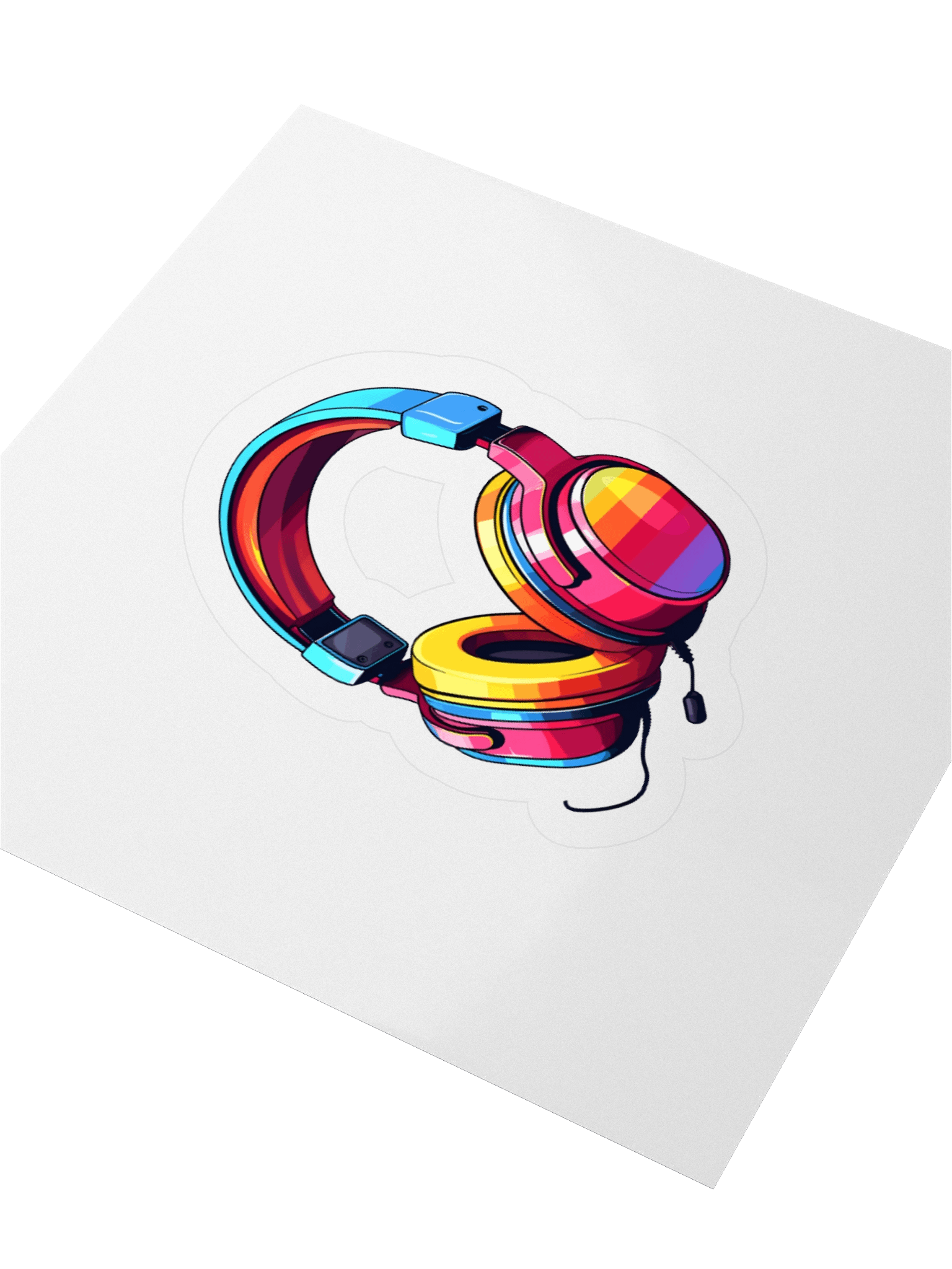 Vibrant Beats Kiss Cut Stickers product image (9)