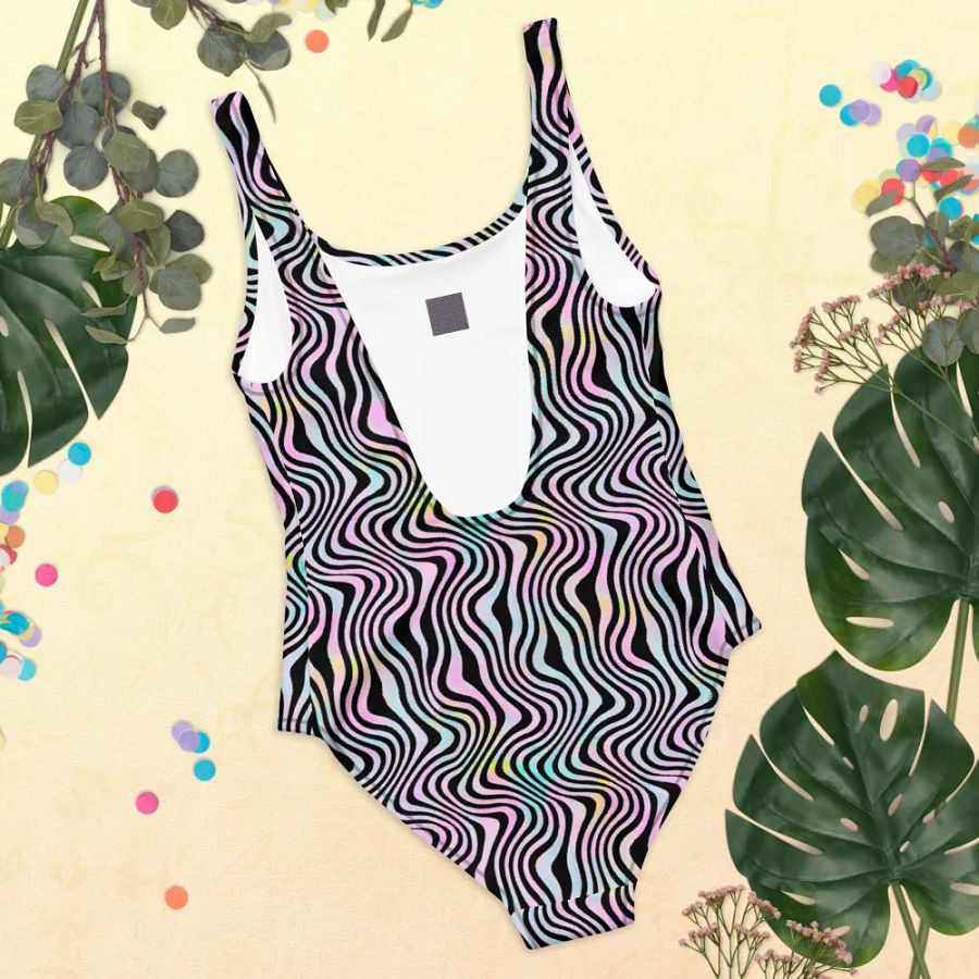 Full swimming costume ladies spiral design product image (11)