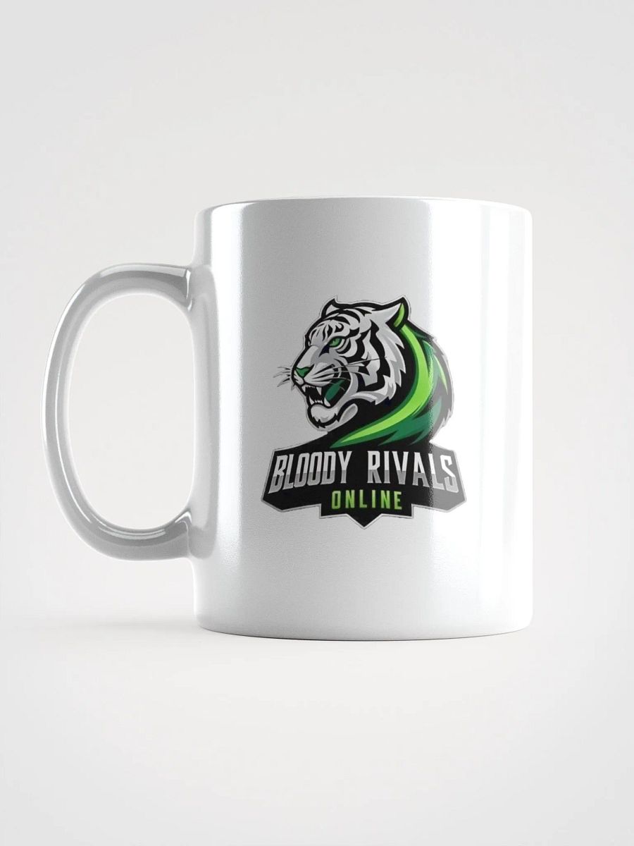 Fierce Tiger Logo White Glossy Mug product image (16)