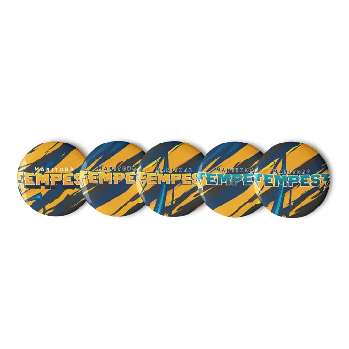Tempest Dodgeball Club Pin Button Set product image (2)