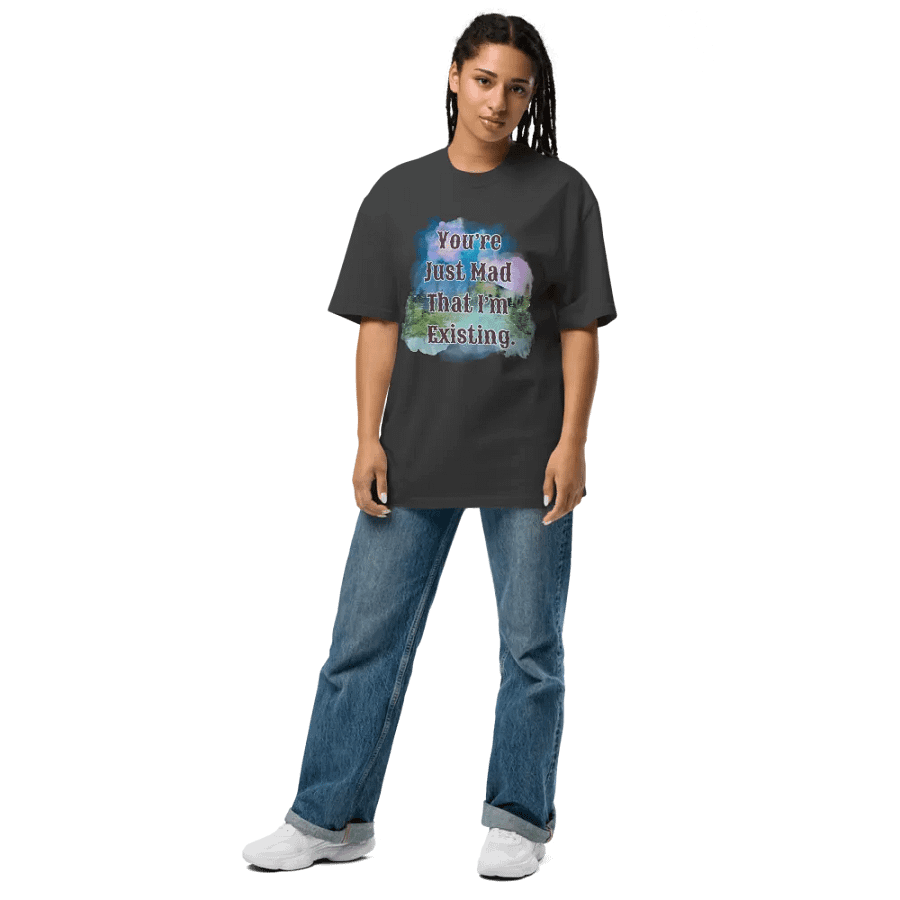 I'm Existing Oversized T-Shirt product image (7)