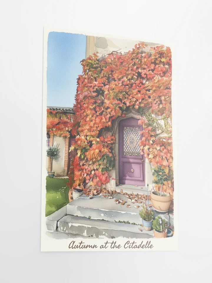 Watercolour Poster - Autumn at the Citadelle product image (2)