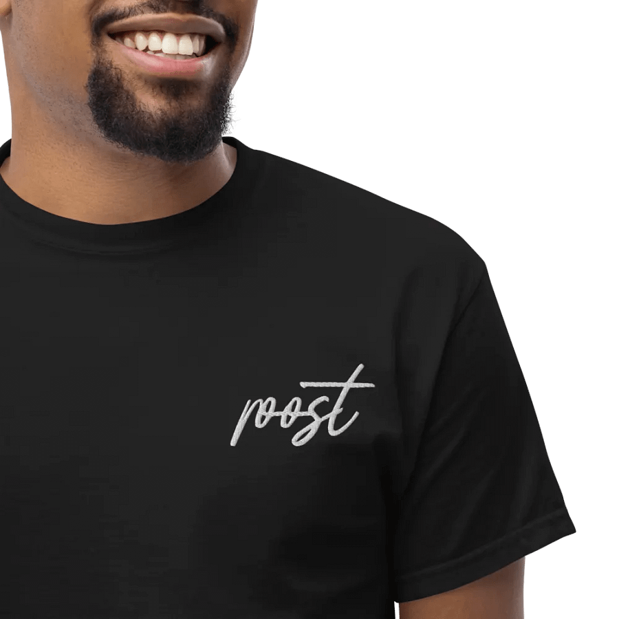 T-Shirt schwarz mit "roost" Logo gestickt product image (5)