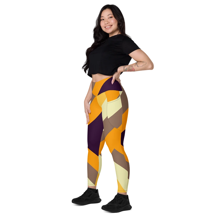 Sunset Stripes All-Over Leggings with Pockets product image (18)