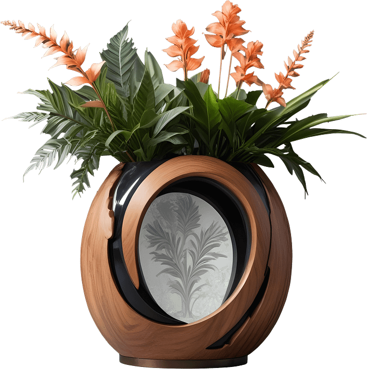 Dream of Eternity – Art Deco Floral Arrangement PNG product image (1)